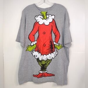 DR.Seuss the Grinch Grey shirt size (XL)